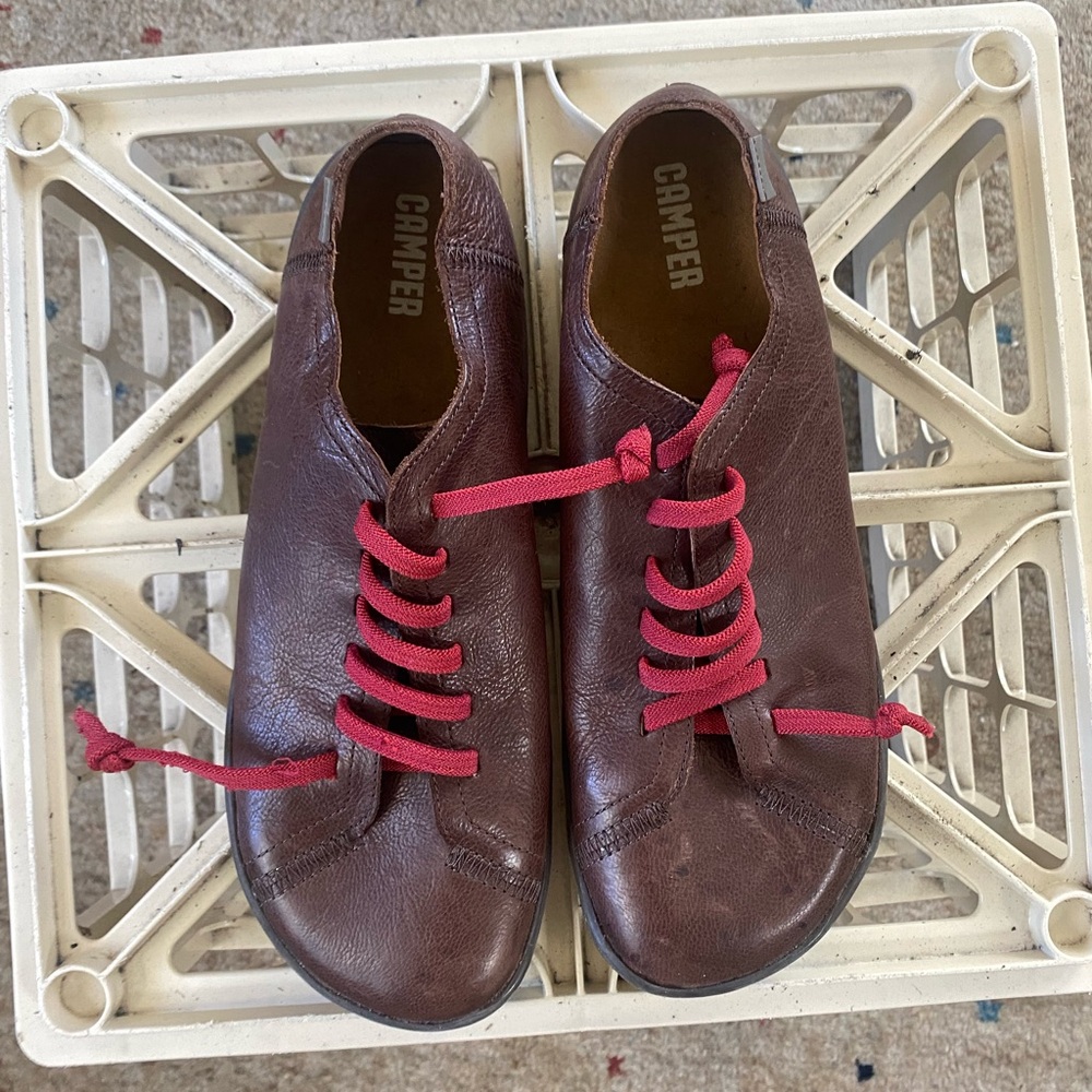 Camper Peu brown Leather Shoes